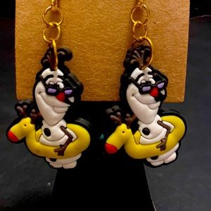 Disney frozen Summer Olaf Inspired Earrings set